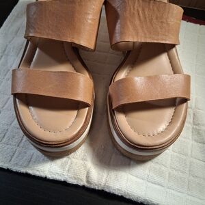 Lucky Brand Tan Leather Women's Sandals